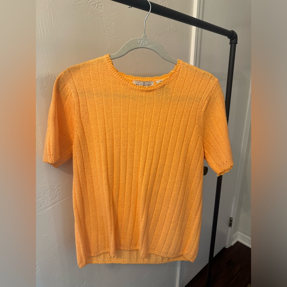White Stag Bright Orange Knit Top
